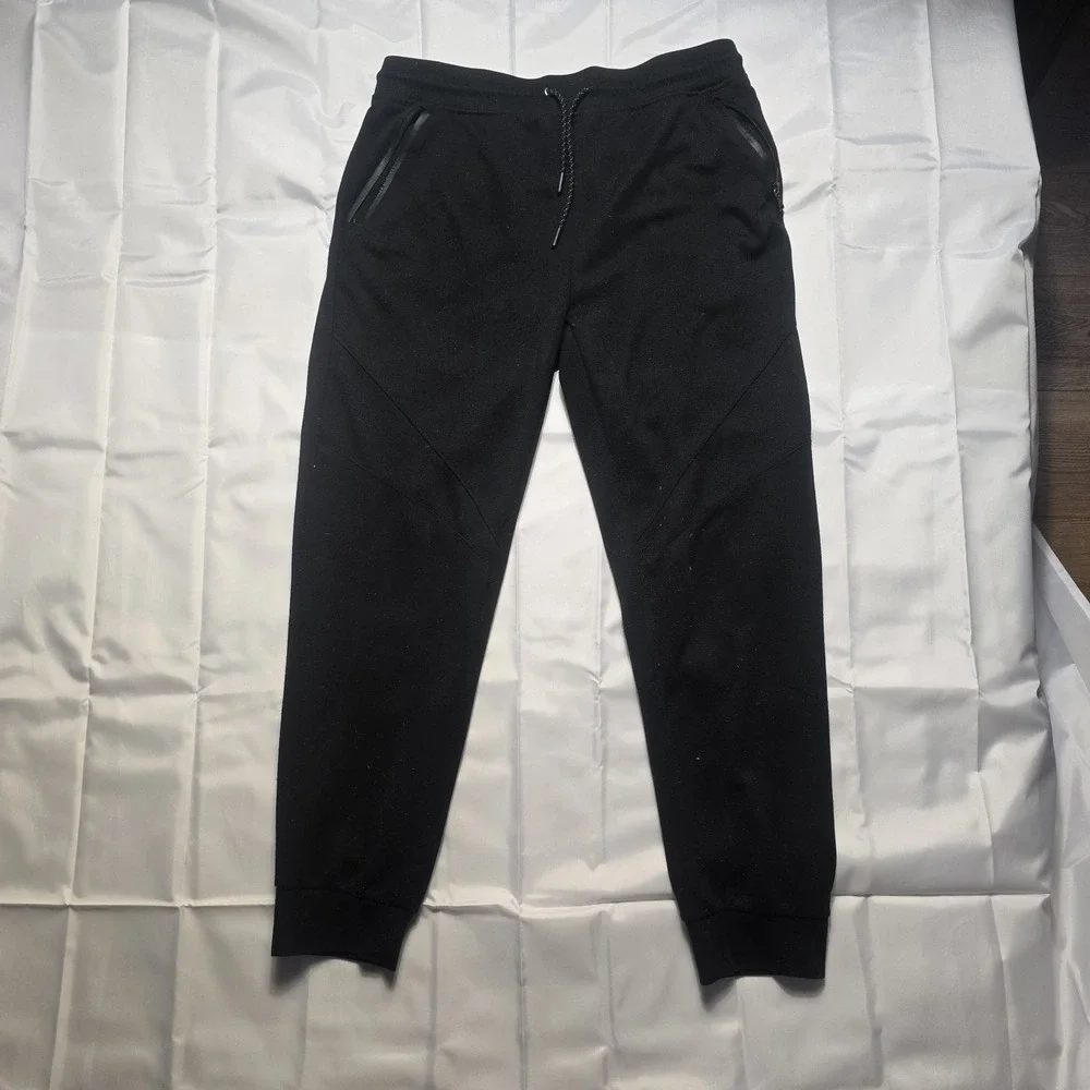 Southpole Jogger Sweatpants Mens Size XL Black Y2K Skater Drawstring J02